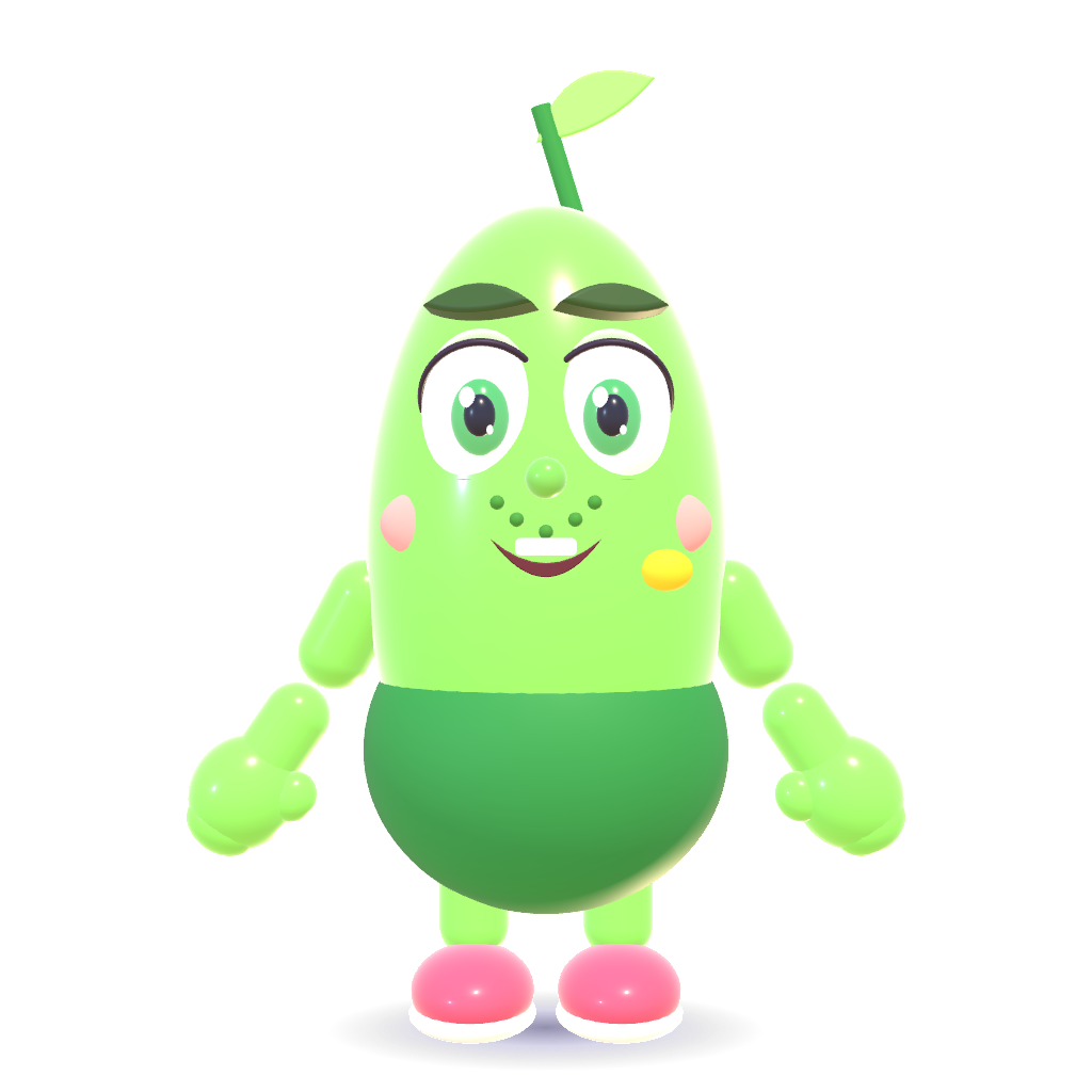 OutBrick Sprout resting mascot illustration